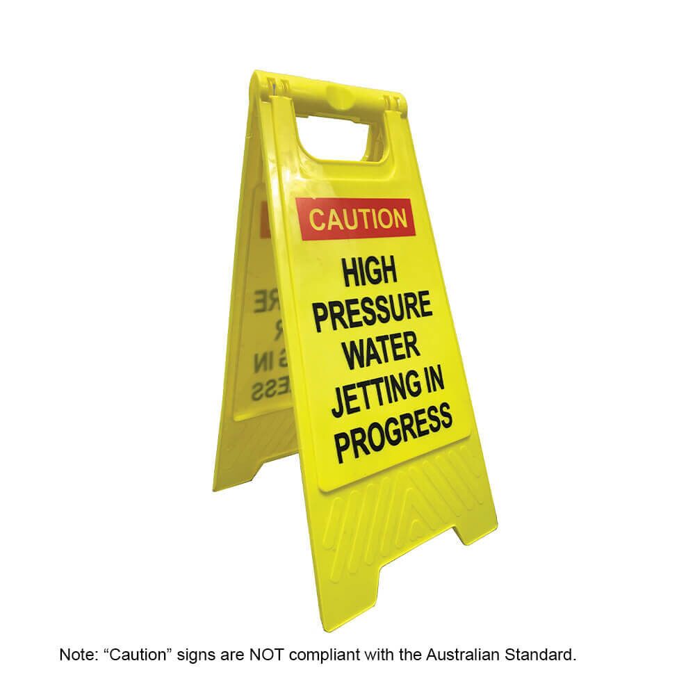 High Pressure Water Jetting PVC Safety Sign - Image 3
